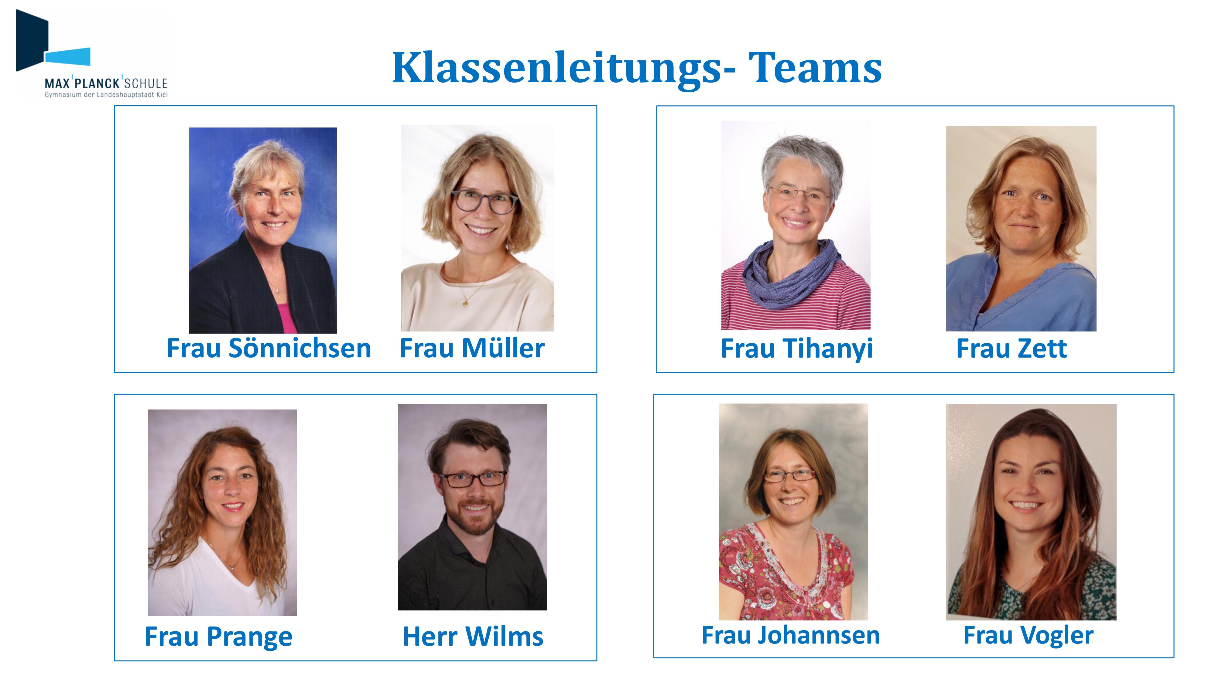 Begrüßung der Klassenleitungen 