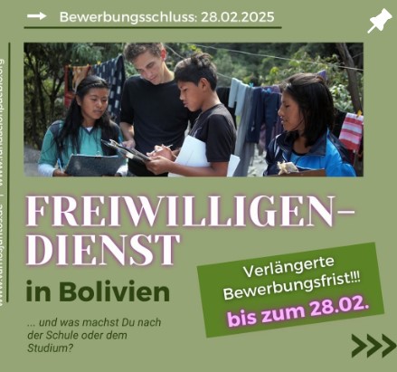 Mach mit: Freiwilligendienst in Bolivien mit VAMOS JUNTOS