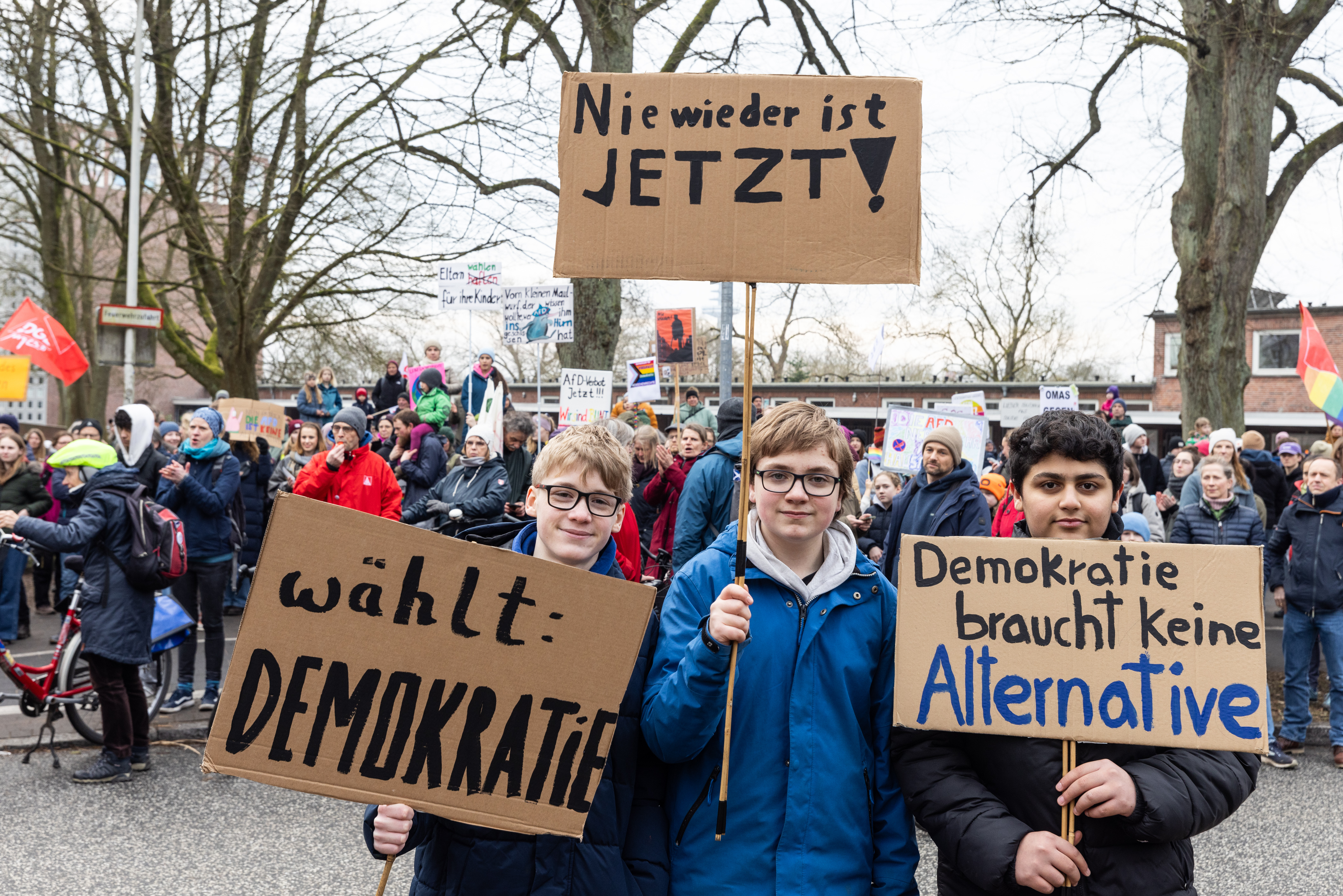 Gelungener Einsatz für Werte des Zusammenlebens in der Gesellschaft - Demonstration für Demokratie am 22. Februar